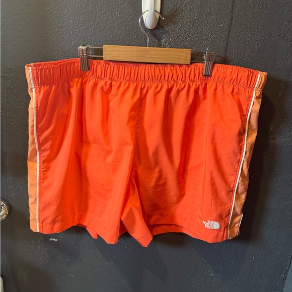 The North Face Men's Vibrant Orange Athletic Shorts - Picture 1 of 4